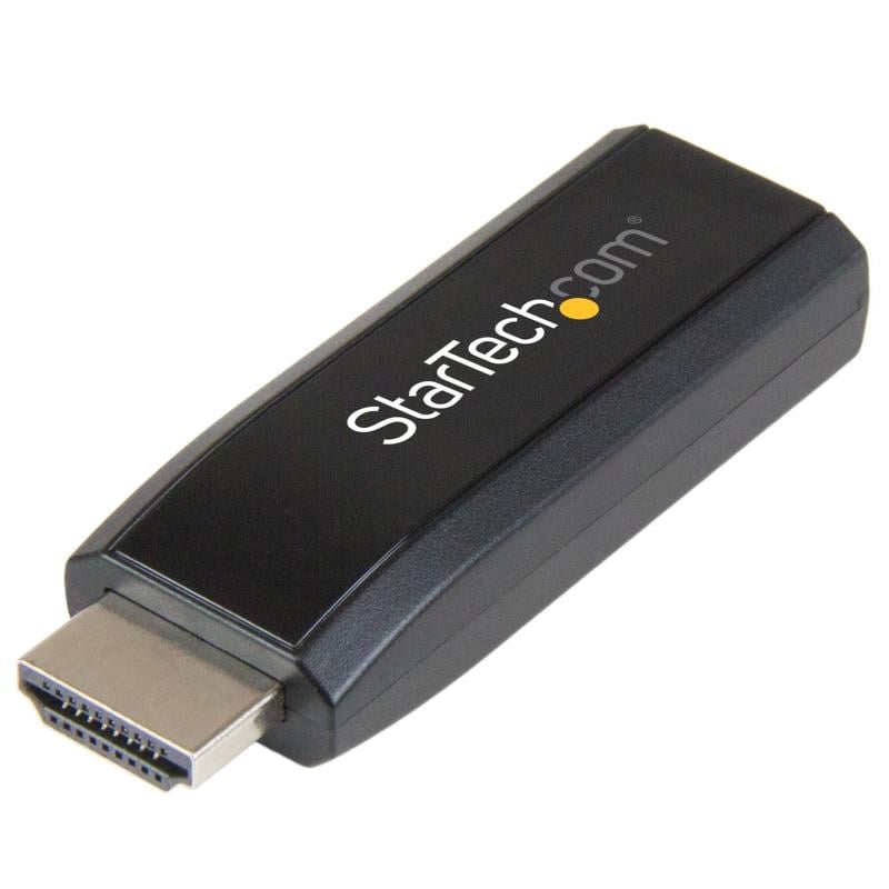StarTech.com HDMI to VGA Converter with Audio - Compact Adapter - 1920x1200 - This highly portable adapter is the ideal travel companion MPN:HD2VGAMICRA