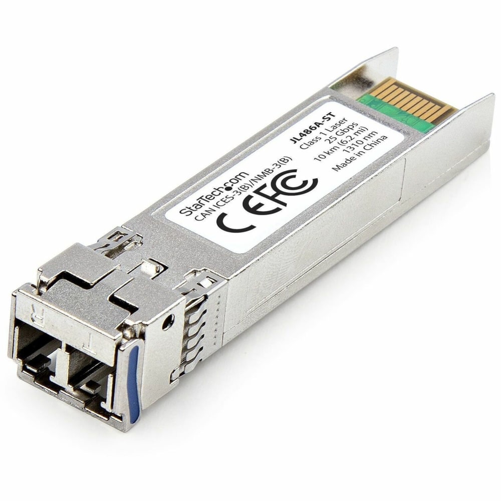 StarTech.com HPE JL486A Compatible SFP28 Module, 25GBase-LR, 25Gb Single Mode Fiber (SMF), LC Transceiver, 10km (6.2mi), DDM/DOM - JL486AST MPN:JL486A-ST