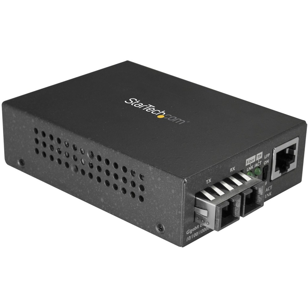 StarTech.com Fiber Media Converter - 1000Base-SX - Multimode 550m - SC Fiber to Ethernet Converter - Fiber to Copper Converter - MCMGBSCMM055 MPN:MCMGBSCMM055