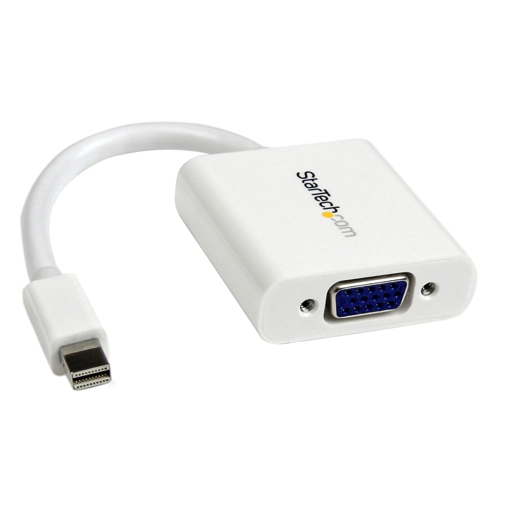 StarTech.com Mini DisplayPort to VGA Adapter, Active Mini DP to VGA Converter, 1080p Video, mDP 1.2 to VGA Monitor/Display Adapter Dongle - MDP2VGAW MPN:MDP2VGAW
