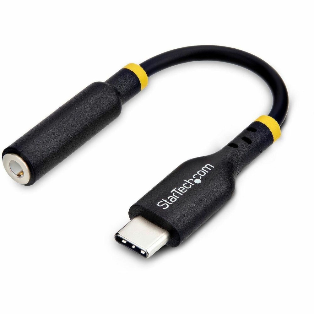 StarTech 5in (12.7cm) USB-C Audio Adapter to 3.5mm Headphone/Headset Jack, USB Type-C Aux Dongle, 32-bit DAC, For Laptop/Phone/Tablet, USBCAUDIO2 MPN:USBCAUDIO2