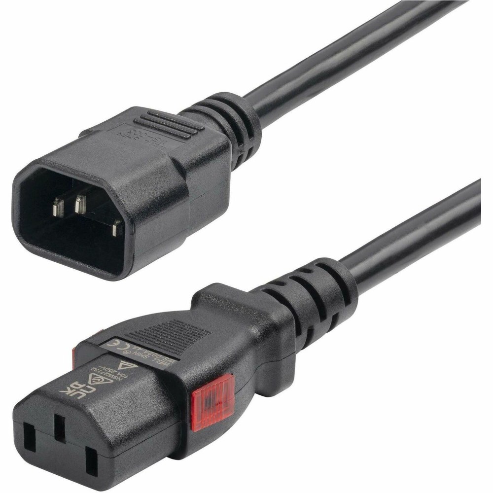StarTech.com 4ft (1.2m) Power Extension Cord, IEC 60320 C14 to Locking C13, PDU Power Cord, 10A 250V, 18AWG, UL Listed MPN:87L3-8400-POWER-CORD