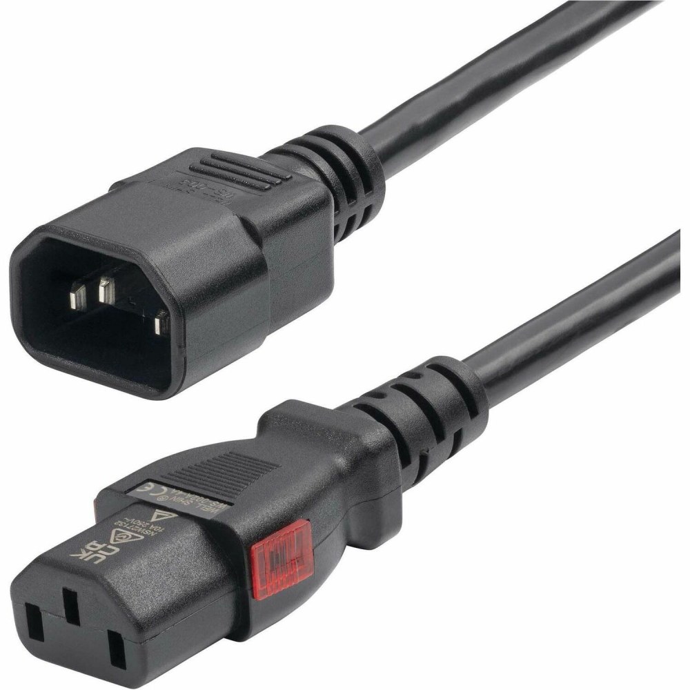 StarTech.com 10ft (3m) Power Extension Cord, IEC 60320 C14 to Locking C13, PDU Power Cord, 10A 250V, 18AWG, UL Listed MPN:87L3-8A00-POWER-CORD