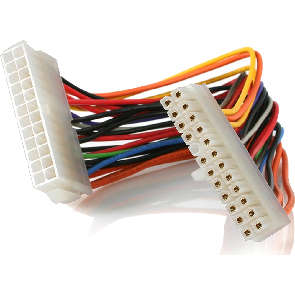 StarTech Power extension cable - 24 pin ATX (M) - 24 pin ATX (F) - 20 cm - Extend the length of an ATX power supply connection by up to 8in MPN:ATX24POWEXT