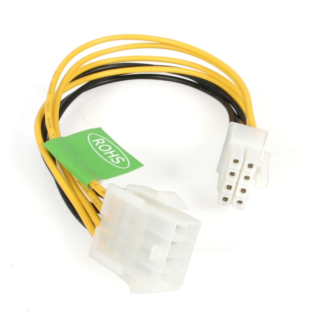StarTech Power extension cable - EPS 8 pin +12V (M) - EPS 8 pin +12V (F) - 20 cm - Extend the reach of your EPS power supply cable by 8in MPN:EPS8EXT