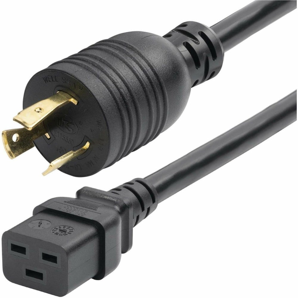 StarTech.com 6ft (1.8m) Heavy Duty Power Cord, Twist-Lock NEMA L6-20P to IEC 60320 C19, 20A 250V, 12AWG, UL Listed MPN:ZA16-2600-POWER-CORD