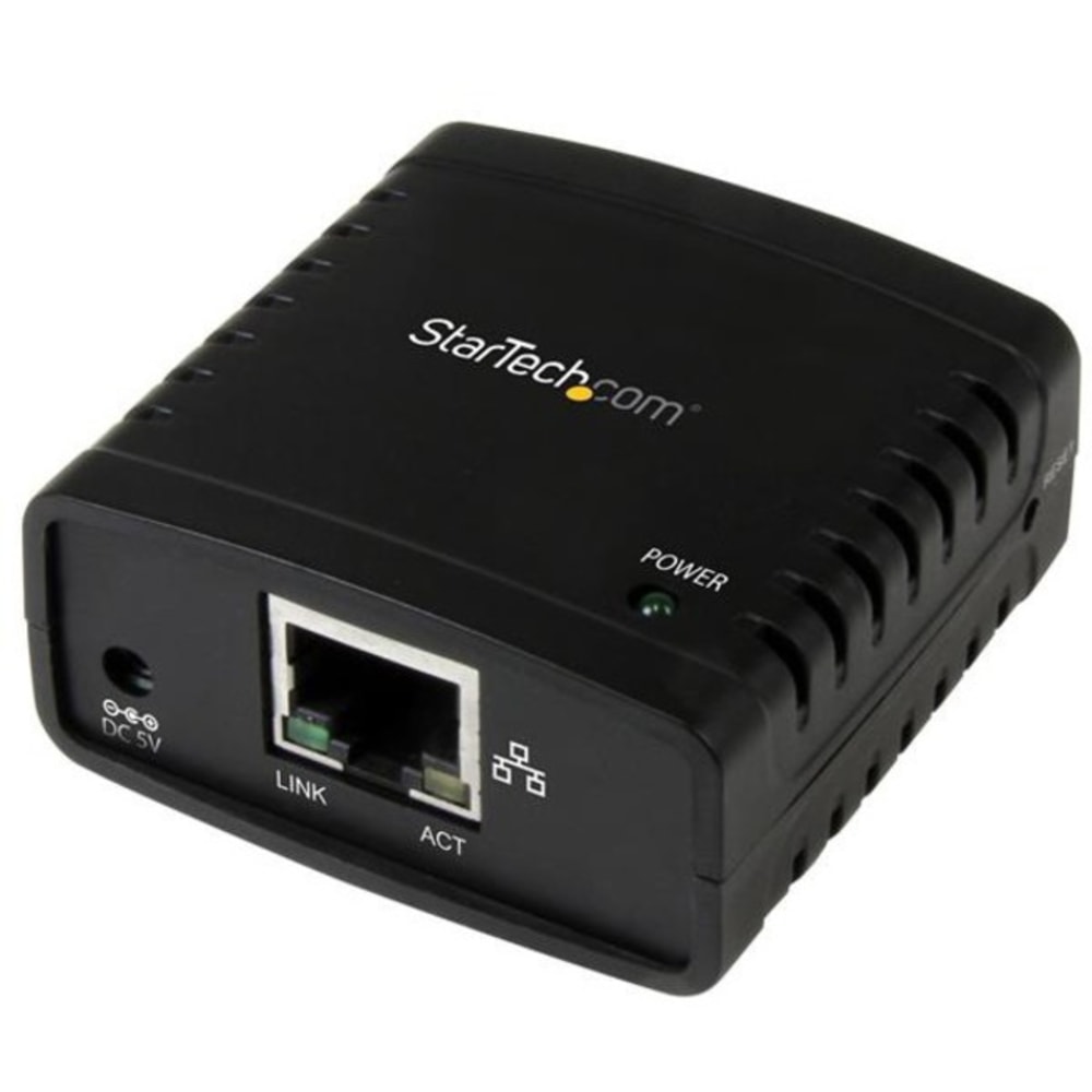 StarTech.com 10/100Mbps Ethernet to USB 2.0 Network LPR Print Server - USB Print Server with 10Base-T/100Bas - PM1115U2 MPN:PM1115U2