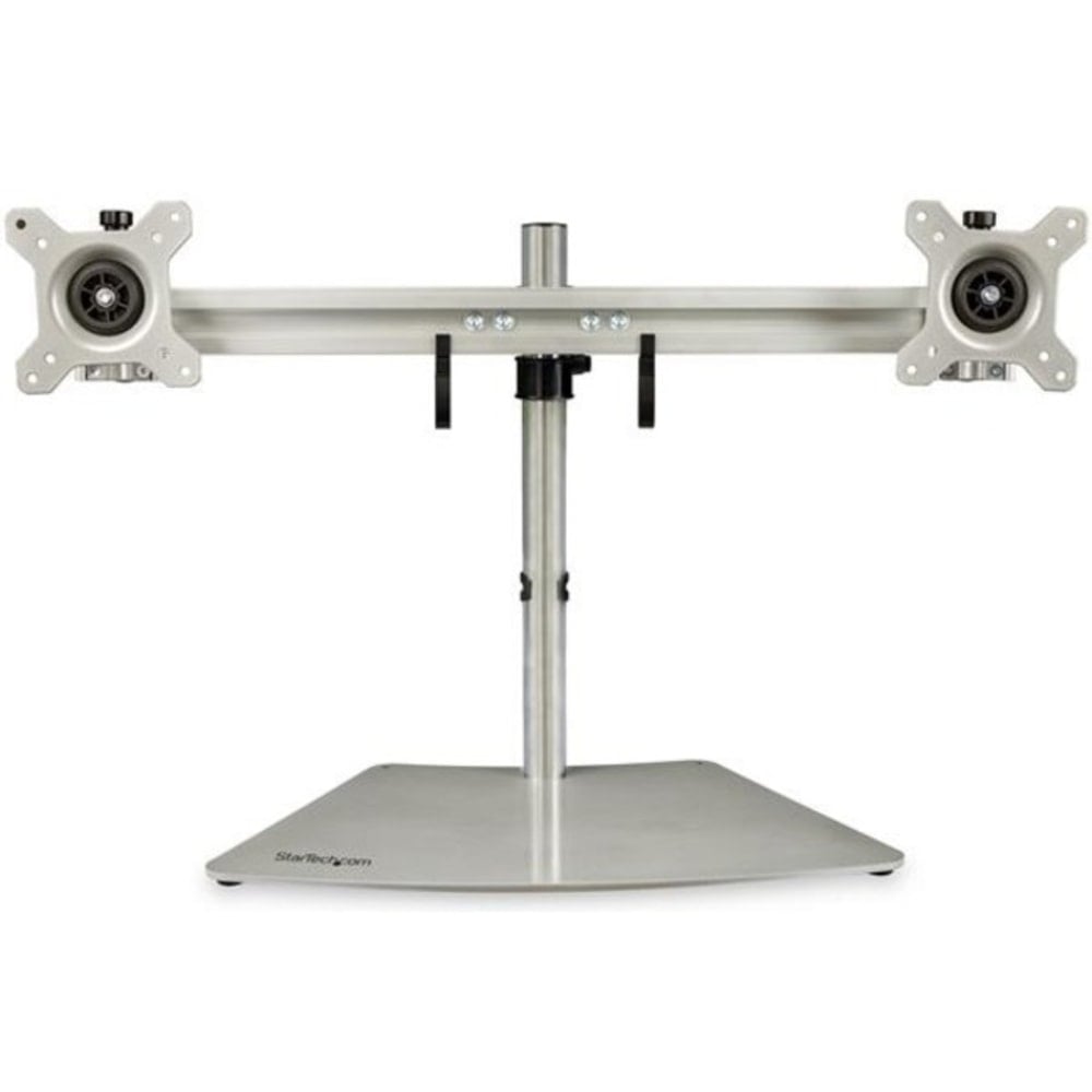 StarTech.com Dual-Monitor Stand - Horizontal - For up to 24 VESA Mount Monitors - Silver - Up to 24 Screen Support - ARMDUOSS MPN:ARMDUOSS