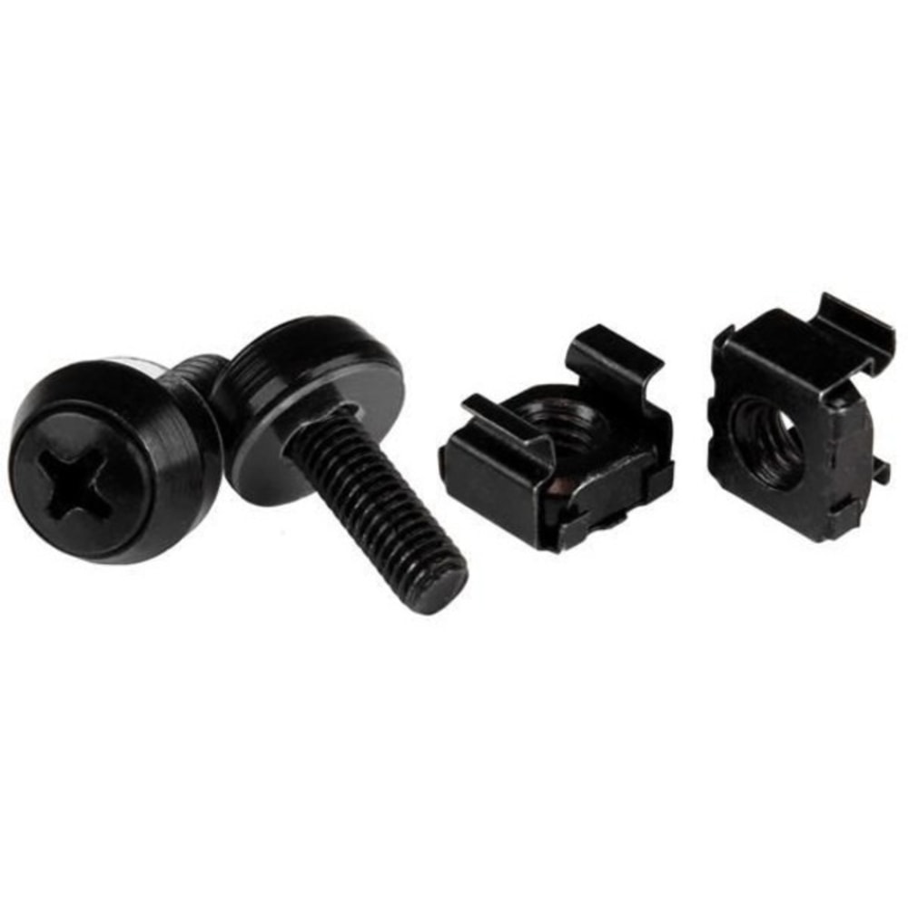 StarTech.com 50pc 10-32 Server Rack Cage Nuts and Screws w/Washers - Network/IT Rack Mount Hardware Kit - CABSCREW1032 MPN:CABSCREW1032