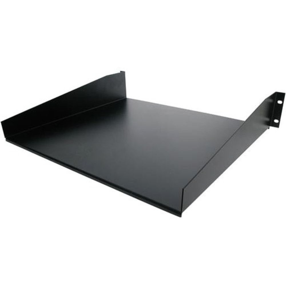 StarTech.com 2U Server Rack Cabinet Shelf - Fixed 16in Deep Cantilever Rackmount Tray for 19in Data/AV/Network Enclosure w/cage nuts, screws MPN:CABSHELF