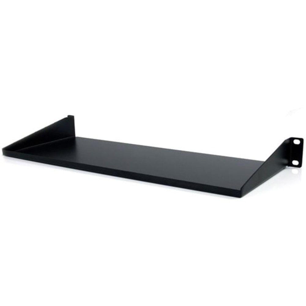 StarTech.com 1U Server Rack Cabinet Shelf - Fixed 7in Deep Cantilever Rackmount Tray for 19in Data/AV/Network Enclosure w/cage nuts, screws MPN:CABSHELF1U