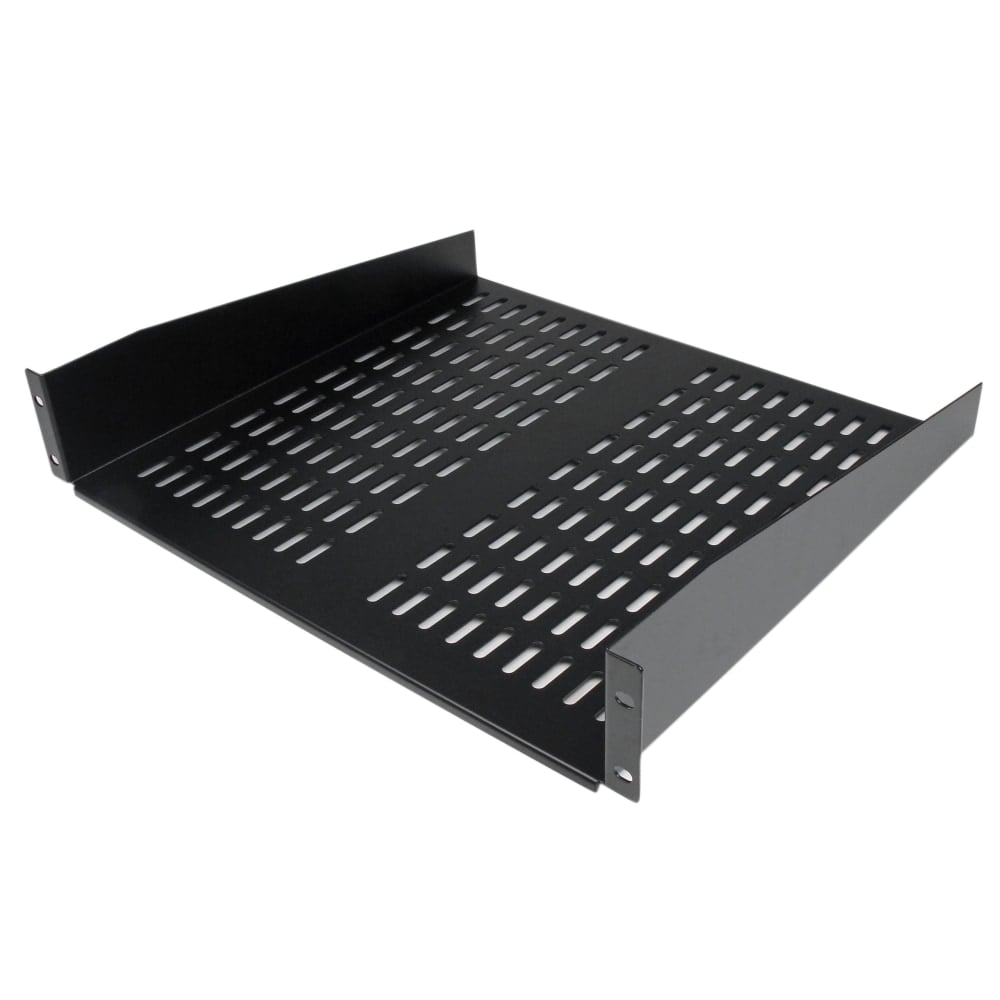 StarTech.com 2U 16in Universal Vented Rack Mount Cantilever Shelf - Fixed Server Rack Cabinet Shelf - 50lbs / 23kg MPN:CABSHELFV