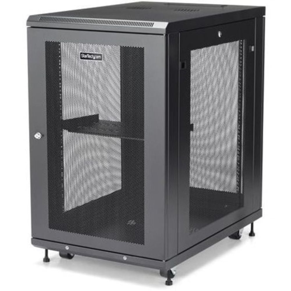 StarTech.com Server Rack Cabinet - 18U - 31in Deep Enclosure - Network Cabinet - Rack Enclosure Server Cabinet - Data Cabinet - - RK1833BKM MPN:RK1833BKM