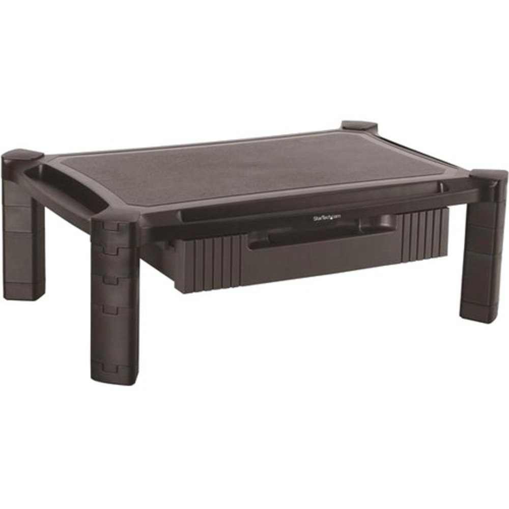 StarTech.com Adjustable Monitor Riser - Large - Drawer - Monitors up to 32in- Adjustable Height - Desk Monitor Stand MPN:MONSTADJDL
