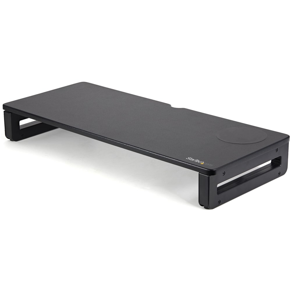 StarTech.com Monitor Riser Stand with Wireless Charging Pad - 15W Qi Charger for Phone - Height Adjustable Computer Monitor Riser for Desk MPN:MONSTADQI