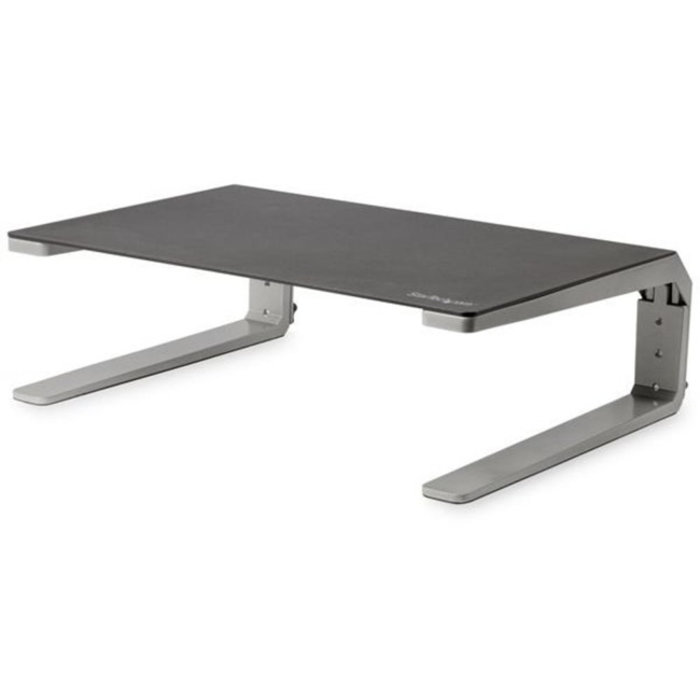 StarTech.com Monitor Riser Stand - For up to 32 Monitor - Height Adjustable - Computer Monitor Riser - Steel and Aluminum - Black, Silver MPN:MONSTND