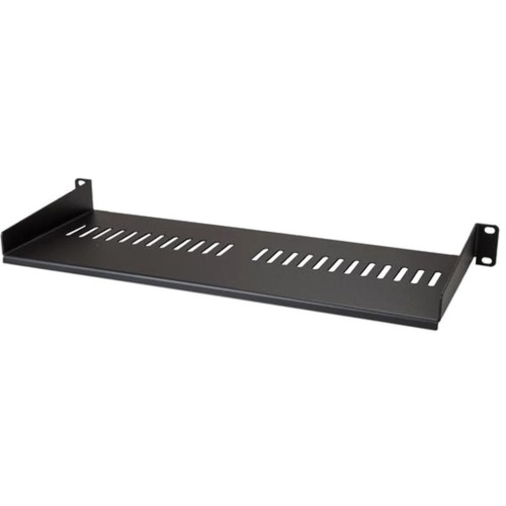 StarTech.com 1U Vented Server Rack Cabinet Shelf - Fixed 7in Deep Cantilever Rackmount Tray for 19in Data/AV/Network Enclosure w/Cage Nuts MPN:CABSHELF1U7V