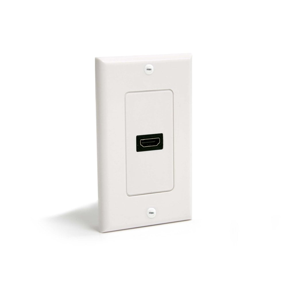 StarTech.com Single Outlet Female HDMI Wall Plate White - 1-gang - HDMI Digital Audio/Video - White MPN:HDMIPLATE