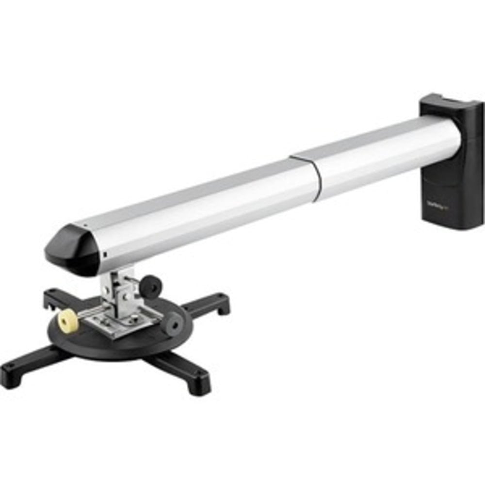 StarTech.com Projector Wall Mount - Universal - Short Throw - Up to 27.7in. Extension - Low profile wall mount - Steel / Aluminum MPN:PROJWALLMNT