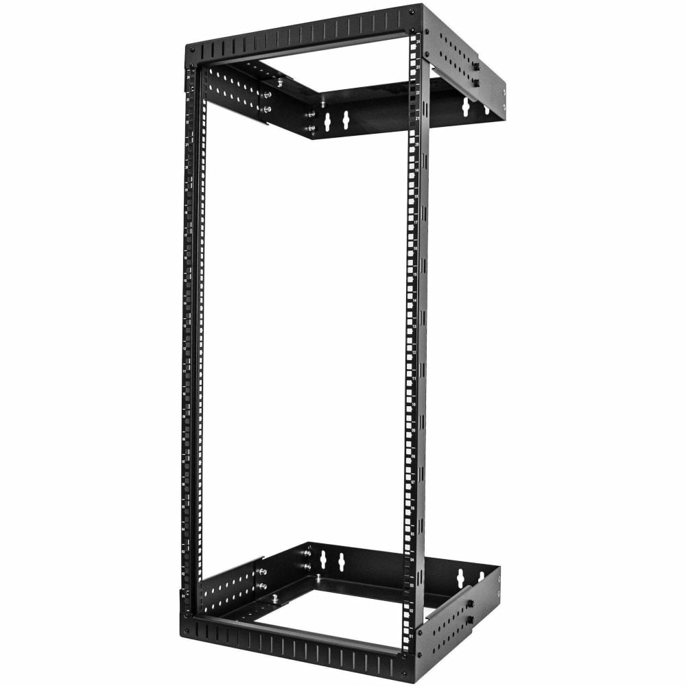 StarTech.com 24U 19in Wall Mount Network Rack, Adjustable Depth 12-20in 2 Post Open Frame Server Room Rack - RACK24U20WALLOA MPN:RACK-24U-20-WALL-OA