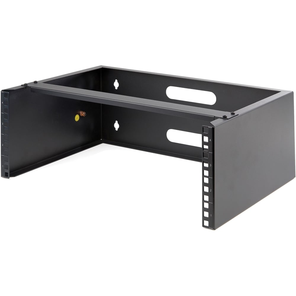StarTech.com 4U Wall Mount Rack, 13.78in Deep, 19 inch Wall Mount Network Rack, Wall Mounting Patch Panel Bracket for Switch/IT Equipment MPN:WALLMOUNT4
