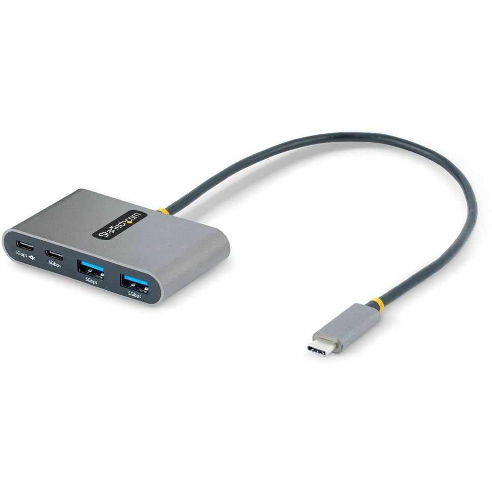 StarTech.com 4-Port USB-C Hub with 100W Power Delivery Pass-Through, 2x USB-A + 2x USB-C, 5Gbps, 1ft/30cm Long Cable, Portable USB 3.0 Hub MPN:5G2A2CPDB-USB-C-HUB