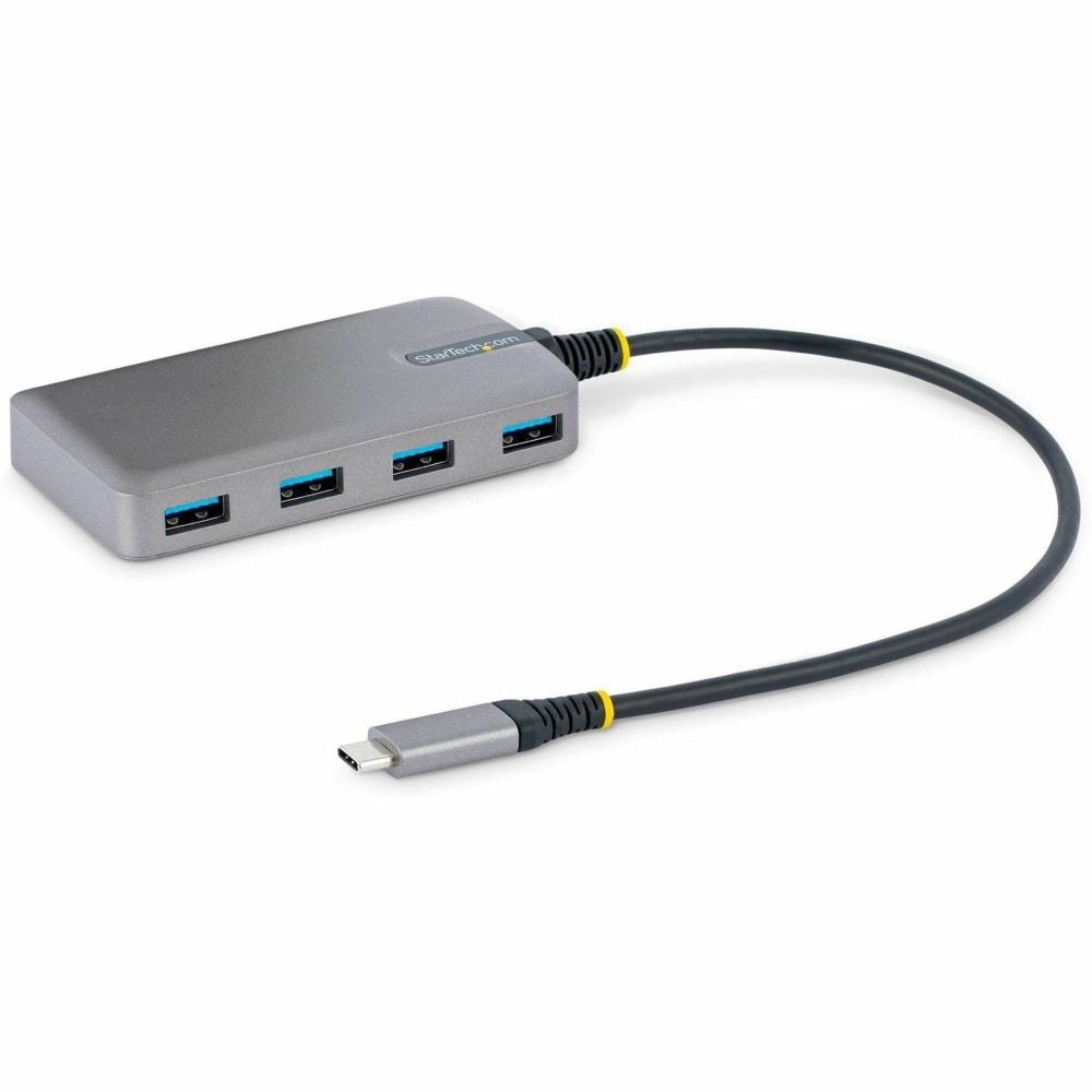 StarTech.com 4-Port USB-C Hub, 5Gbps, Bus Powered, 4x USB-A Ports, Optional Auxiliary Power, Portable USB Typ - 5G4ABUSBCHUB MPN:5G4AB-USB-C-HUB