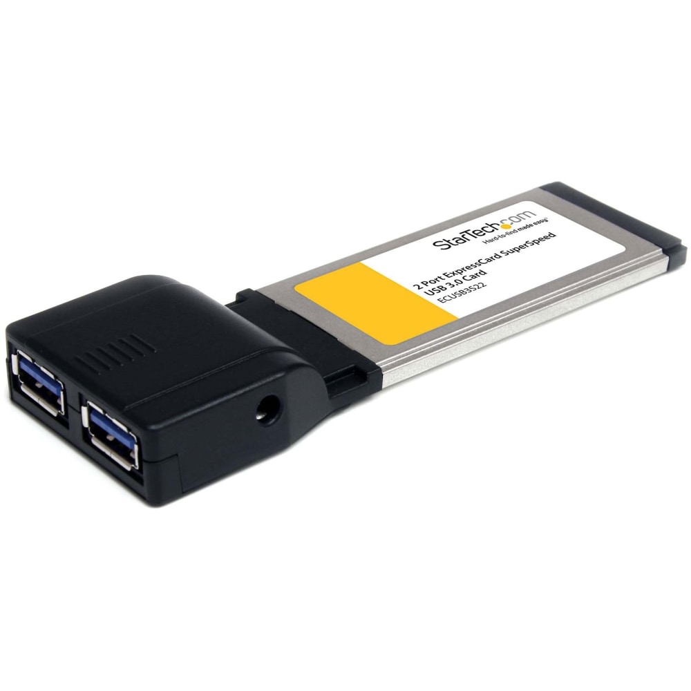 StarTech.com 2 Port ExpressCard SuperSpeed USB 3.0 Card Adapter with UASP Support - 5Gbps - ECUSB3S22 MPN:ECUSB3S22