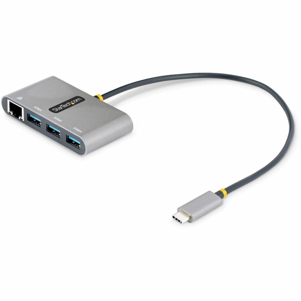 StarTech.com 3-Port USB-C Hub with Ethernet, 3x USB-A, Gigabit Ethernet, USB 3.0 5Gbps, Bus-Powered, Portable Laptop USB Type-C Hub w/ GbE MPN:HB30C3A1GEA2