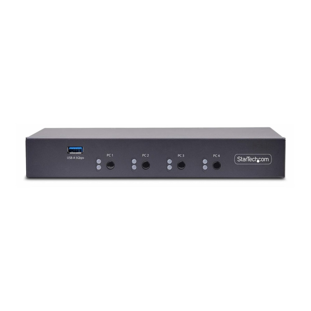 StarTech.com 4-Port KM Switch with Mouse Roaming, USB 3.0 Keyboard/Mouse Switcher for 4 Computers, 3.5mm and USB Audio, TAA Compliant MPN:P4A20132-KM-SWITCH