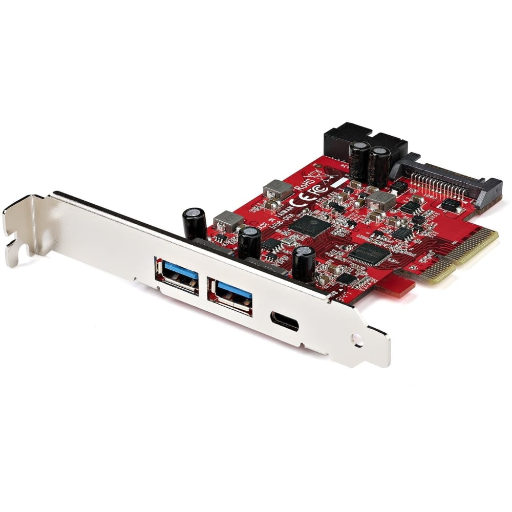 StarTech.com 5-Port USB PCIe Card, 10Gbps USB 3.1 Gen 2 PCIe Card w/ 1x USB-C & 2x USB-A, 1x 2 Port IDC (Internal 5Gbps USB Header Expansion) MPN:PEXUSB312A1C1H