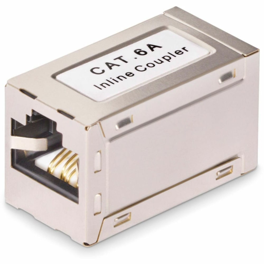 StarTech.com Shielded RJ45 Coupler, Inline Cat6a Coupler, Female to Female (F/F) T568B Pinout, Shielded Ethernet Cable Extension MPN:IN-CAT6A-COUPLER-S1