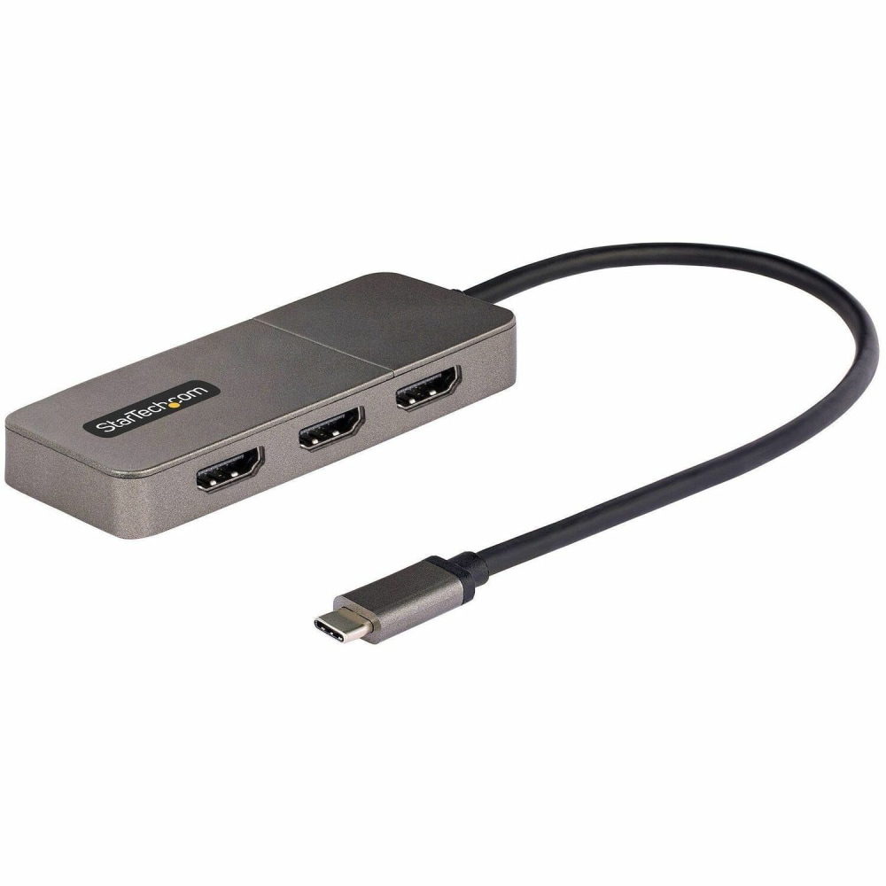 StarTech.com 3-Port USB-C Multi-Monitor Adapter, Type-C to 3x HDMI MST Hub, Triple 4K60Hz HDMI Laptop Display Extender / Splitter, Windows MPN:MST14CD123HD