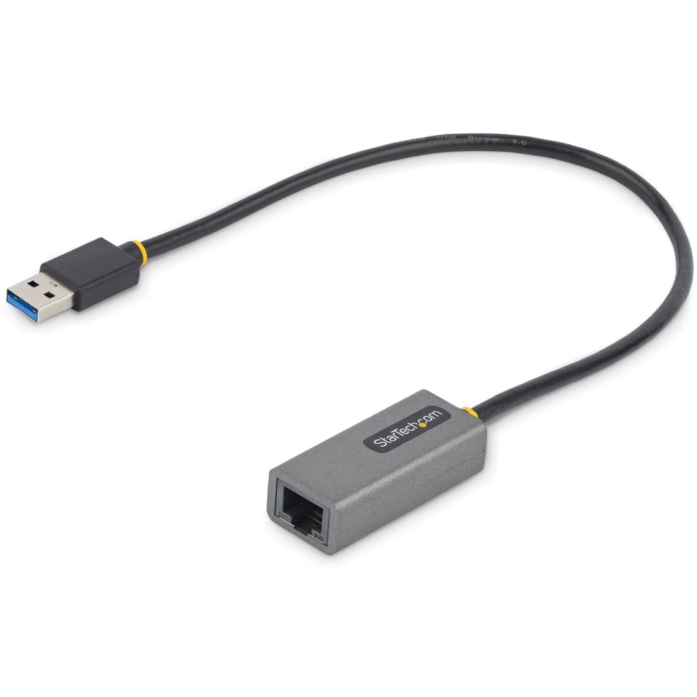 StarTech.com USB to Ethernet Adapter, USB 3.0 to 10/100/1000 Gigabit Ethernet LAN Adapter, 11.8in/30cm Attached Cable, USB to RJ45 Adapter MPN:USB31000S2