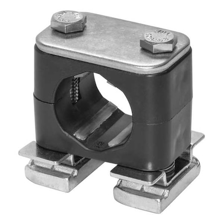 Tube Clamp, 1.75in H, 316 SS, Size 63/64in MPN:CRA-325-ACT-DP-AS-U-W5-K-642012