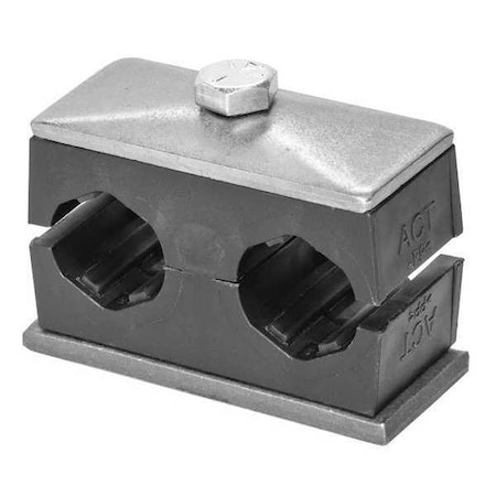 Tube Clamp, 316 SS, 1/2in x 1/2in Tube MPN:SP-212.7/12.7-ACT-GD-AS-U-W5-K-642012