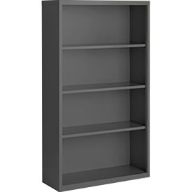 Steel Cabinets USA Bookcase Assembled 36W x 13D x 60H Charcoal BCA-366013-C