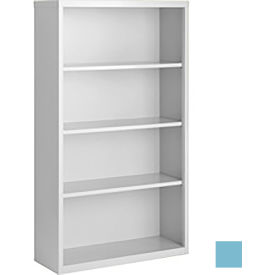Steel Cabinets USA Bookcase Assembled 36W x 13D x 60H Denim Blue BCA-366013-DB