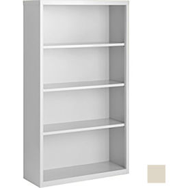 Steel Cabinets USA Bookcase Assembled 36W x 13D x 60H Putty BCA-366013-P