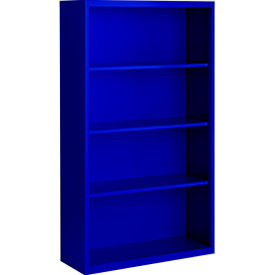 Steel Cabinets USA Bookcase Assembled 36W x 18D x 60H Blue BCA-366018-BL