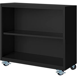 Steel Cabinets USA Bookcase Assembled 36W x 18D x 33H Black MBCA-363318-B