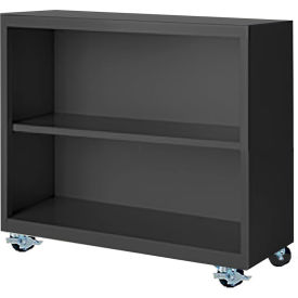 Steel Cabinets USA Bookcase Assembled 36W x 18D x 33H Charcoal MBCA-363318-C