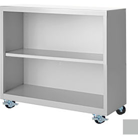 Steel Cabinets USA Bookcase Assembled 36W x 18D x 33H Gray MBCA-363318-G