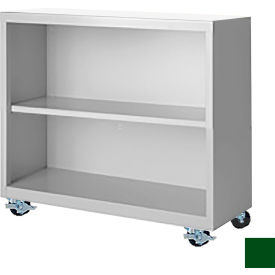 Steel Cabinets USA Bookcase Assembled 36W x 18D x 33H Leaf Green MBCA-363318-L-GRN