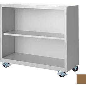 Steel Cabinets USA Bookcase Assembled 36W x 18D x 33H Tropic Sand MBCA-363318-TS