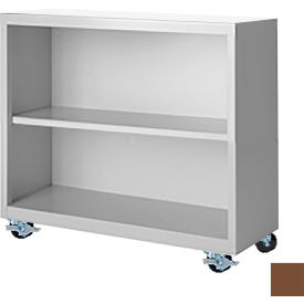 Steel Cabinets USA Bookcase Assembled 36W x 18D x 33H Walnut MBCA-363318-WAL