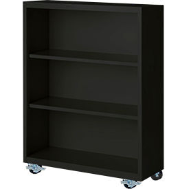 Steel Cabinets USA Bookcase Assembled 36W x 18D x 45H Black MBCA-364518-B