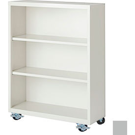 Steel Cabinets USA Bookcase Assembled 36W x 18D x 45H Gray MBCA-364518-G