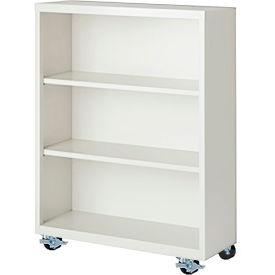 Steel Cabinets USA Bookcase Assembled 36W x 18D x 45H White MBCA-364518-W