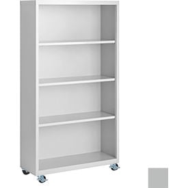 Steel Cabinets USA Bookcase Assembled 36W x 18D x 55H Gray MBCA-365518-G